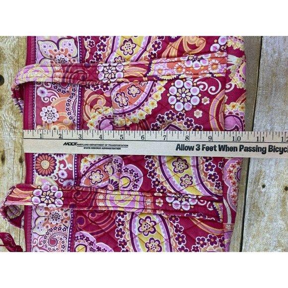 Vera Bradley Raspberry Fizz 2008 Retired Pattern Shoulder Strap Purse Tote EUC - Picture 3 of 12